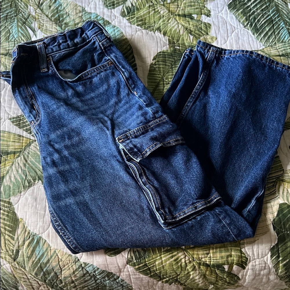 Old Navy Kids Blue Cargo Jeans